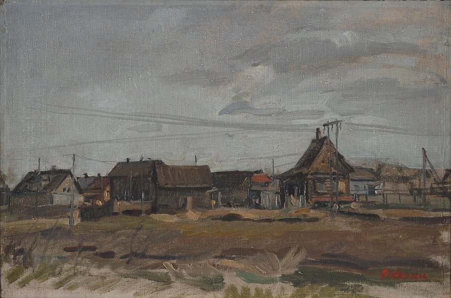 Ohta near Lneningrad 1948 oil on canvas 38x57